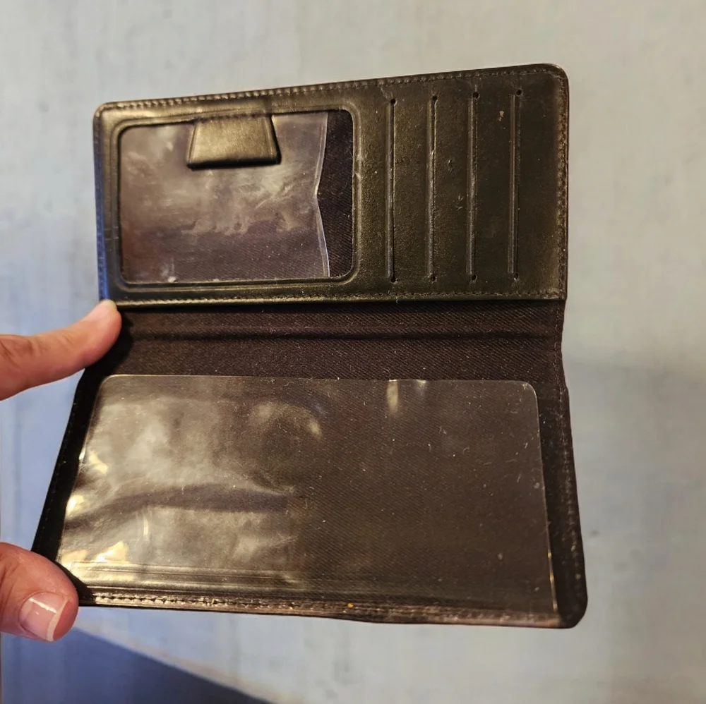 Vintage Elvis Presley Leather Cardholder, ID Holder, wallet, Checkbook